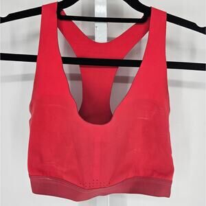 All in Motion Womens Sz M High Impact Sports Bra Dark Coral Pink Racerback